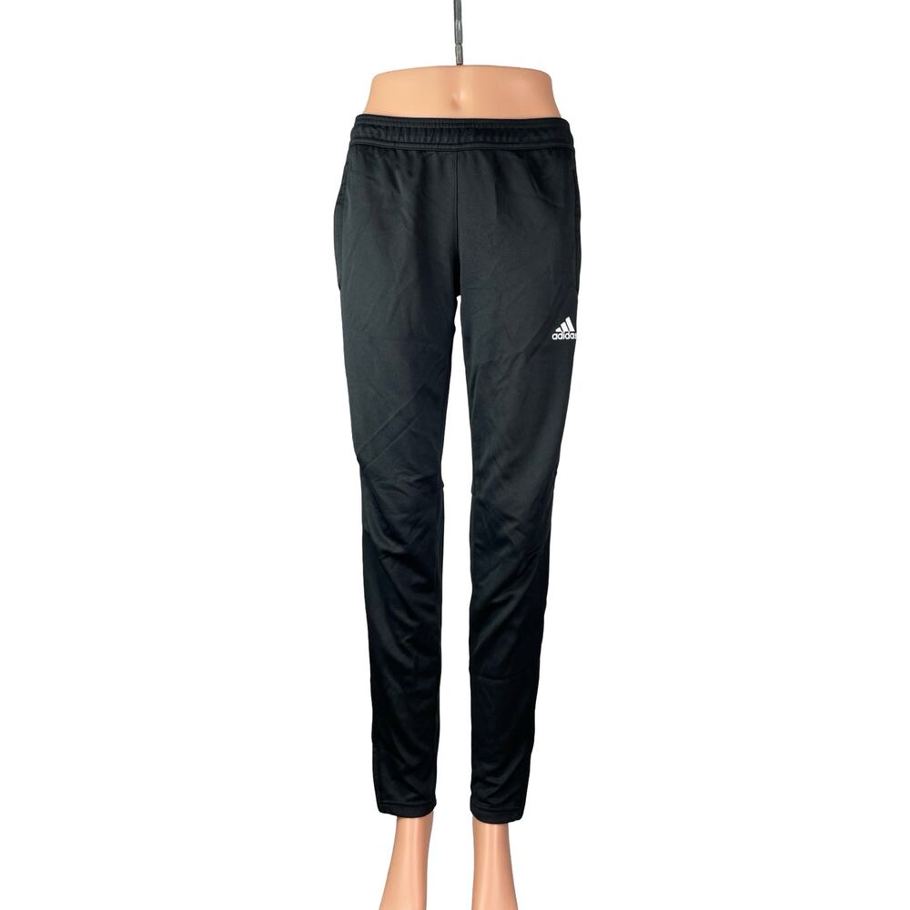 Adidas Tiro 17 Black Mid Rise Yoga Athletic Activewear Trousers Training Pants S